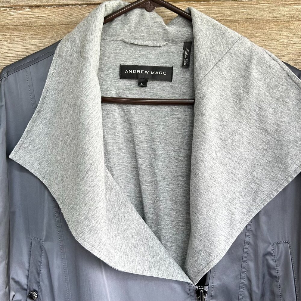 Andrew Marc Silver Lined Adjustable Jacket XL - Picture 2 of 13